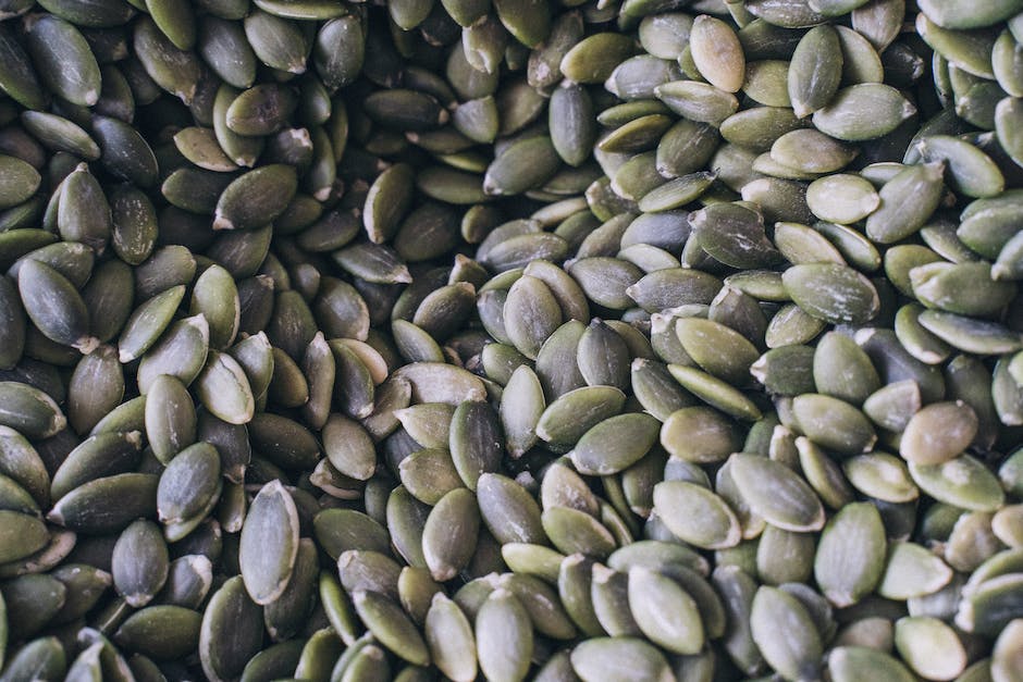A close-up image of dried pumpkin seeds spread on a clean cloth.